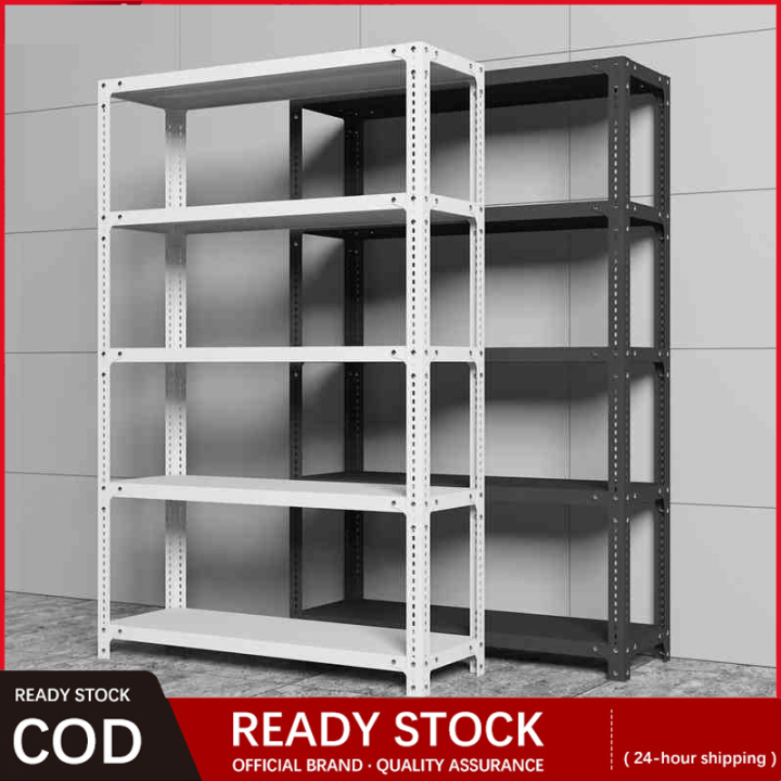 6-layer Heavy Duty Metal Rack - Steel Goods Storage Shelf, Adjustable ...