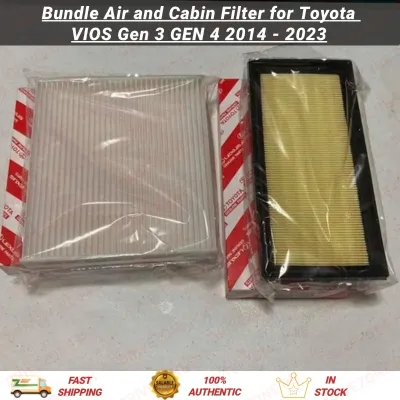 Bundle Air and Cabin Filter for Toyota VIOS Gen 3 GEN 4 2014 - 2023