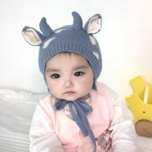 หมวกไหมพรม หมวกกันหนาวเด็ก พร้อมส่งจากไทย ผมเปีย ถักมืองานแฮนเมดโดยแม่ค้าเอง