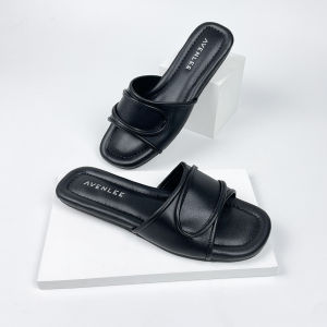Sandal Selop Wanita Flat Gaya Kasual yang Berkelas dengan Sol Karet Anti Licin Avenlee Rein
