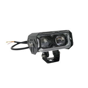 Dual-Lens Ultra-Bright Motorcycle Spotlight Universal Modified Driving Light Multi-Cool Color Switch Switch Equipped