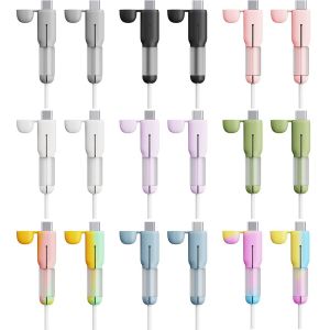 LITTLEX Silicone Type-C Cable Protector Anti-tear Soft Cord Saver Practical Dustproof Data Cable Protective Cover Data Line Accessories
