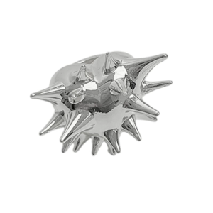 Trendy Gold/Silver Color Sea Urchin Ring Contemporary Index Finger Ring Punk Style Jewelry for Fashion Enthusiasts