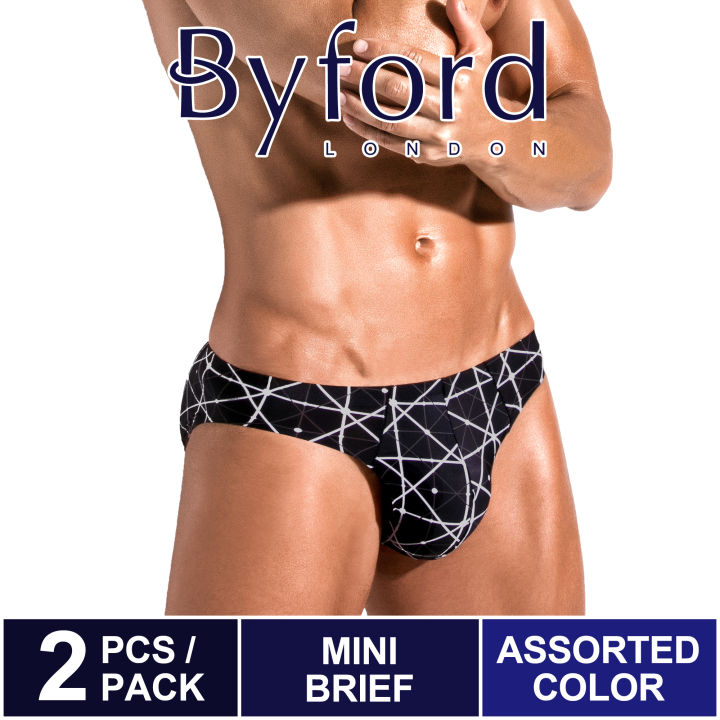 Byford Underwear Nylon Spandex Seamless Mini Briefs 2 Pieces