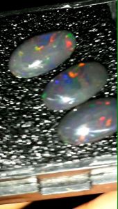 Batu Kalimaya Black.Opal Asli Banten Top Jarong Satu Paket Isi 3 Pcs