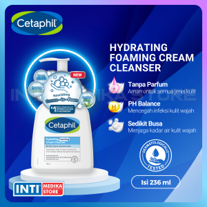 CETAPHIL - Hydrating Foaming Cream Cleanser 236ml | Sabun Muka Wajah