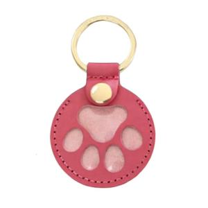 Lightweight PU Leather Pet Memorial Keychain Bag Hanging Pendant For Travelers And Sentimental Pet Owners