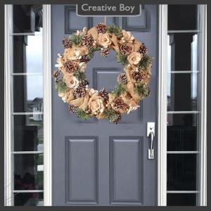 [Creative] White Round Polystyrene Foam Ring For Christmas Crafts DIY Handmade Wreath Wedding Holidays Home Party Decoration