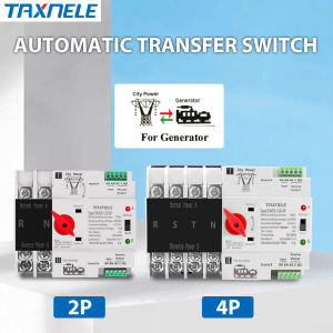 MCB type Dual Power Automatic transfer switch 2P 4P 63A 100A 125A ATS Circuit Breaker Electrical Switch