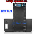 [HCM]Mạch Sạc dự phòng 2A Màn hình LCD + Box 8 cell pin 18650 không hàn A8 - Chống đảo cực pin Mẫu Mới 2024. 