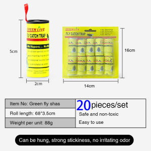 [Eliminate flies] 1 roll can catch 10000 flies Roll Tape Double-sided Fly Paper Strip has no odor and is easy to carry Sticky Fly Fly Trap Flies Trap Insect Trap 捕捉苍蝇蚊子