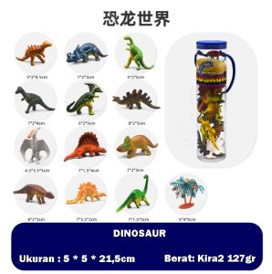 Mainan ANIMAL TUBE Miniatur Mainan Hewan Binatang Karet Animal Figure Set Kualitas Premium
