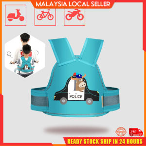 Motorcycle Belt for Kids Breathable Safety Harness Buckle Reflective Strips Child Motorcycle Safety Belt
