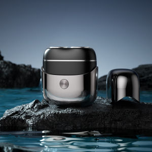 Mini Dual Head Shaver with Water Washable and Wet/Dry Dual Use for Men Portable and Rechargeable Beard Trimmer