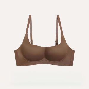 『Brelira』Small Breasts Gathered Bra Wireless Push Up Bra Seamless Comfort Soft Support Half Cup Underwear內衣無鋼圈