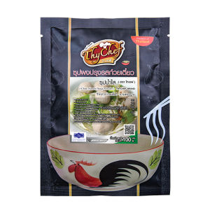 ผงปรุงรสน้ำก๋วยเตี๋ยว ผงซุปน้ำใส ขนาด100กรัม ตราไทเชฟ