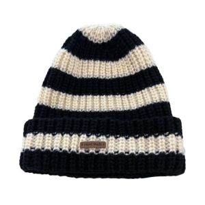 MUMU Đậm đặc Mũ mùa đông Giữ ấm Stripe Mũ len Thời trang Ngoài trời Mũ Bonnet dành cho nam và nữ