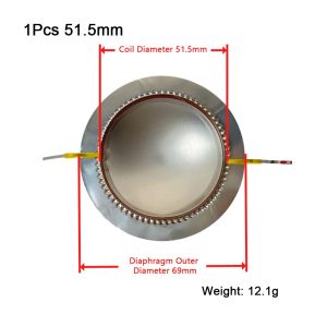 NEMOPH 1Pcs 34.4mm 44.4mm 51.5mm 72.2mm 74.5mm Tweeter Voice Coil Membrane Hore Diaphragm Structure DIY Speaker Modification Treble Speaker Repair Part Durable Audio Driver Accessory Audio Equipment Maintenance