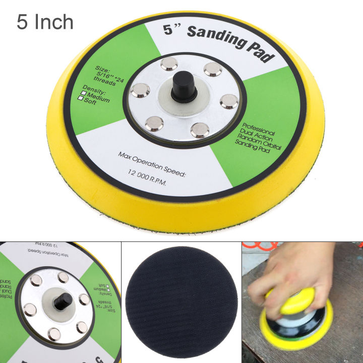 Professional 5 inch 12000RPM Dual Action Random Orbital Sanding Pad for ...