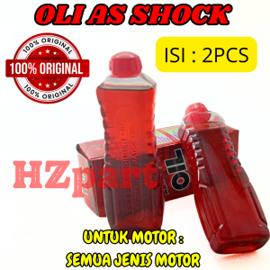 OLI AS SHOCK 2BOTOL 100ML KUALITAS SUPER SEMUA JENIS MOTOR PRODUK KUALITAS ASLI ORIGINAL 100% ASLI .