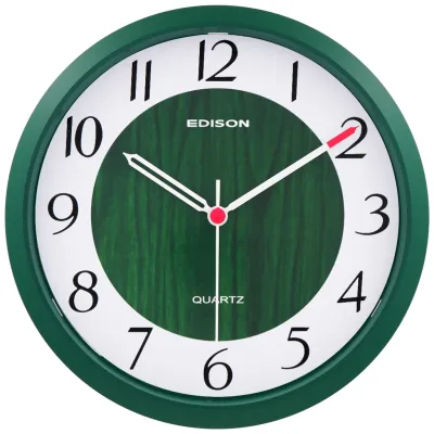 Jam Dinding Edison EQ 257 WOOD B52 Diameter 250mm 25cm