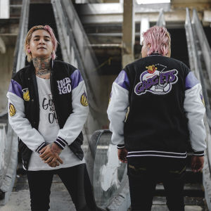 BNY Varsity Jacket Baseball Pria Vintage Full Bordir Premium Motif Raglan Brand Indigo