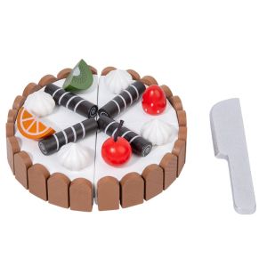 IPIE2 ic Birthday Cake Pretend Toy Play House Interactive Mousse Cake Cutting Game Cake Play Food Kids Toys Montessori Wooden Children Kitchen Toys Kids Preschool