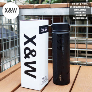 X&W Botol Termos XW-204 Tumbler Stainless Printing 3D Pattern With Handle 750Ml