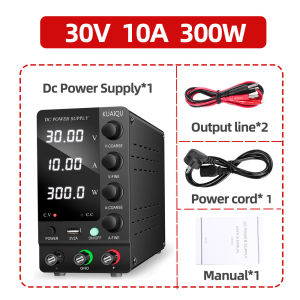 เครื่องจ่ายไฟ dc Adjustable DC Power Supply 0-30V 0-10A DIY Charger 4.2V 24v 36V 48V Lab Bench Power Source Stabilized Power Supply 60V 5A Voltage Regulator for PCB RepairPlating