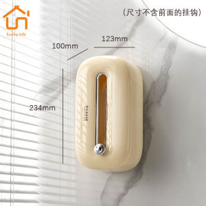 SunnyLife กล่องทิชชู่ กล่องใส่กระดาษชำระ ของใช้ในห้องน้ำ กันน้ำ ติดผนัง ที่วางของ ติดตั้งง่าย ไม่ต้องเจาะ