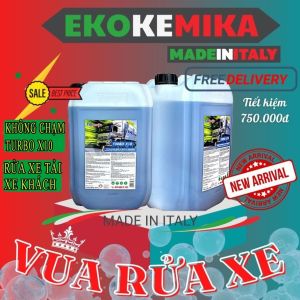 Dung Dịch Rửa Xe Không Chạm Ekokemika Turbo X10 20L Làm Sạch Nhanh Xe Tải Xe Khách Xe Công Trình Bẩn