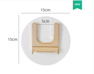 HKStorage Hair Dryer Folding Storage Rack Punch-free Bathroom Holder Rack Wall-mounted Hairdryer Rack Organizer Hair Blower Hanging