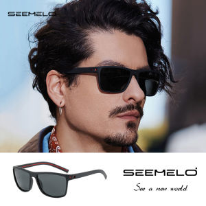 SEEMELO Fashion Men’s Sunglasses Classic Sunglasses Square Sunglasses UV400 Polarized Sunglasses Eyewear Ultra Light Elastic Leg Anti Glare Glasses Outdoor Sports Driving Sunglasses