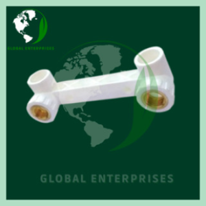 Global Enterprises PPR Fittings Double Female Elbow white size 1/2" 3/4"