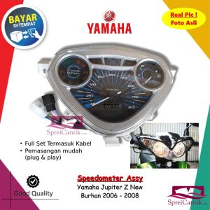 PROMO Speedometer Assy Yamaha Jupiter Z New (Burhan 2006 2007 2008) Spidometer Kilometer KM Mika Full Set Kabel