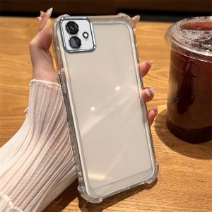 เคส เคสสำหรับ Samsung A04 Samsung A04s 5G Samsung A04e 2022 เคสศัพท์ 5G เคสนิ่มซิลิโคนดูดซับแรงกระแทกพร้อมขอบทองเงาและขาตั้งกระจก sjdzsfjz01