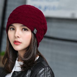 ZYJC Giữ ấm Mũ Beanie mùa đông Mềm Mũ trùm đầu dệt Mũ Dệt Bảo vệ tai Bịt Tai Mũ mùa đông Thể thao ngoài trời