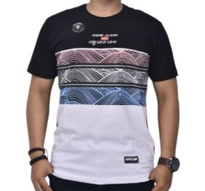 KAOS PRIA DFLOW PELANGI GRATIS STIKER BISA COD