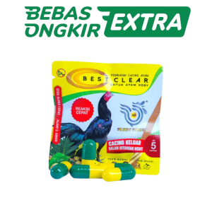 OBAT CACING AYAM BEST CLEAR RP ISI 5 KAPSUL SASET