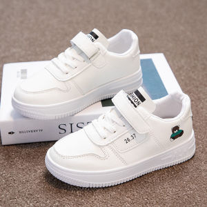 ZANRA รองเท้าเด็ก8_9ปี รองเท้าเด็กสีขาว รองเท้ากีฬาเด็กผู้ชาย รองเท้าลำลอง รองเท้าผ้าใบเด็กผู้หญิงฤดูใบไม้ร่วงปี 2021 รองเท้าผ้าใบนักเรียนประถมทุกแบบ รองเท้าเด็กโต