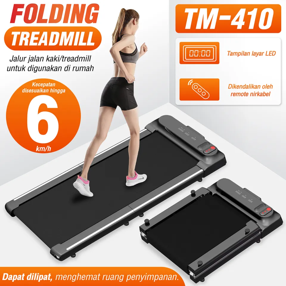 Walking Pad Lipat Smart Foldable Gym Fitness Treadmill Elektrik TM410