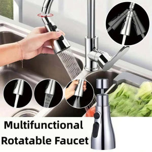 3In1 Multifunctional Rotatable Pull-out Kitchen Faucet Filter Electroplating Kitchen Faucet Extender