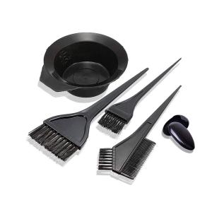 5Pcs Hair Dye Kit Set Hairdressing Brushes Bowl Combo Tool Hair Coloring Kit Set Inai Rambut