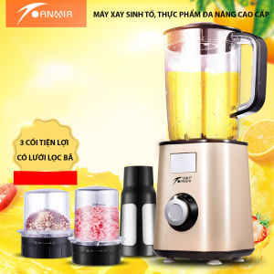 Máy xay sinh tố máy xay trái cây máy xay công nghiệp đa năng công suất 450w 3 cối có lưới lọc bảo hành 1 năm