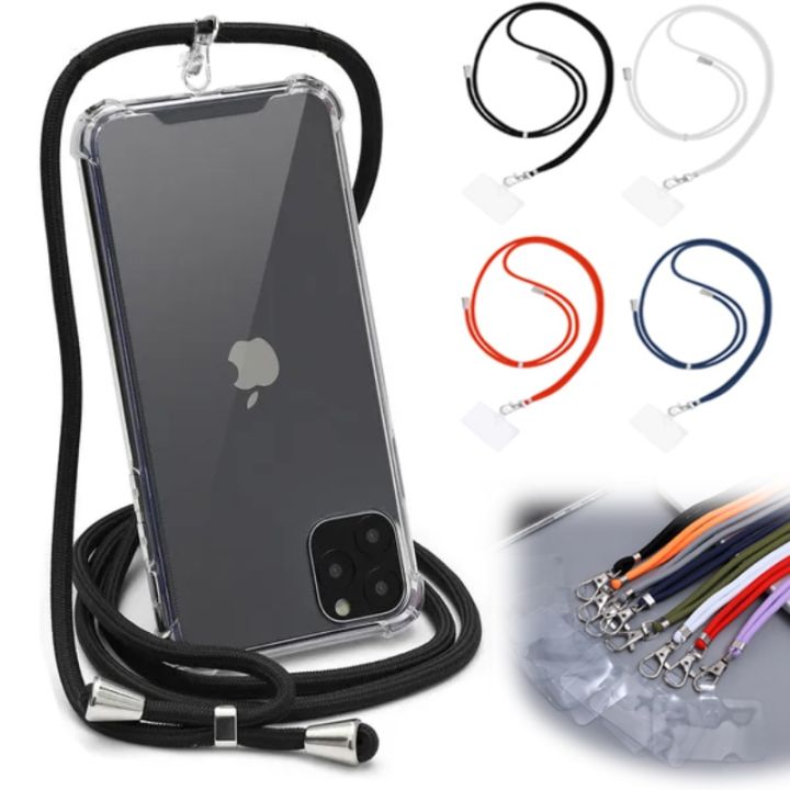 Universal Mobile Phone Lanyard Adjustable Phones Neckband Strap Long Chain Necklace For Iphone
