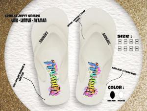Sandal Jepit Pria Wanita Distro BRZ Spon Eva Premium Size Anak 26-35 Size Dewasa 36-43
