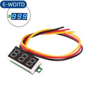 E-WOITD 1 cái 0.28 inch DC LED kỹ thuật số vôn kế có thể điều chỉnh DC 0-100V điện áp Meter