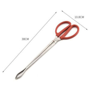 Stainless Steel Crab Tong Multi-Function Clip Scissor Tongs Mud Tongs Iron Tongs Garbage Clips