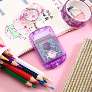 Portable Mini Flip Multifunctional Calculator Creative Convenient Electronic Mini Calculator Bag Charm Keychain School