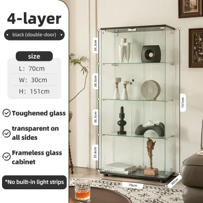 Order Free Lock Living Room Corner Cabinet Glass Corner Display Cabinet Triangle Cabinet with Door with Lock Corner Rack Cabinet
